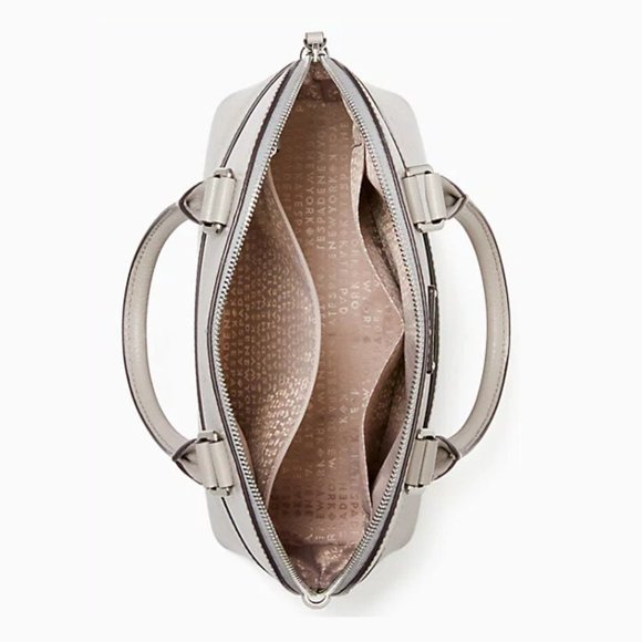 Kate Spade Grove Street Carli Crossbody Soft Taupe Satchel Purse - Picture 3 of 4